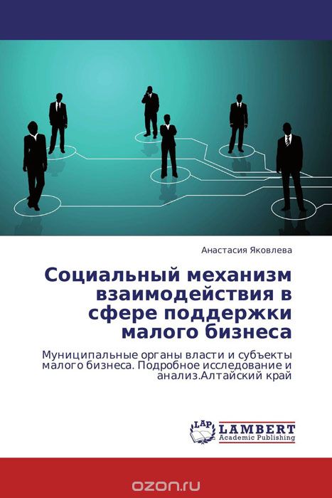 Социальный механизм взаимодействия в сфере поддержки малого бизнеса, Анастасия Яковлева